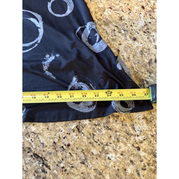 Jess & Jane Art to Wear Tunic Top Women’s Size L Geometric Relaxed Fit Stretchy - Picture 8 of 10